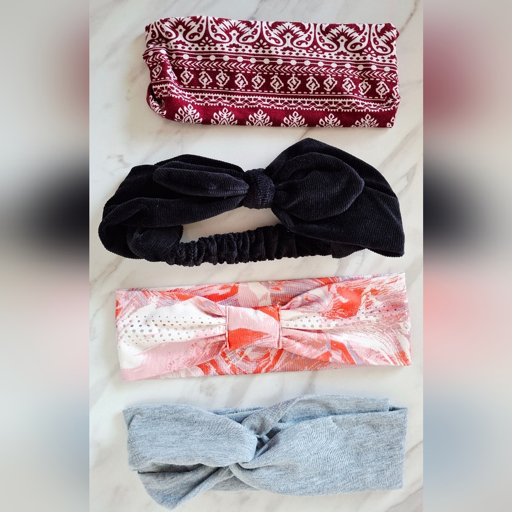 Set of Four Fabric Headbands